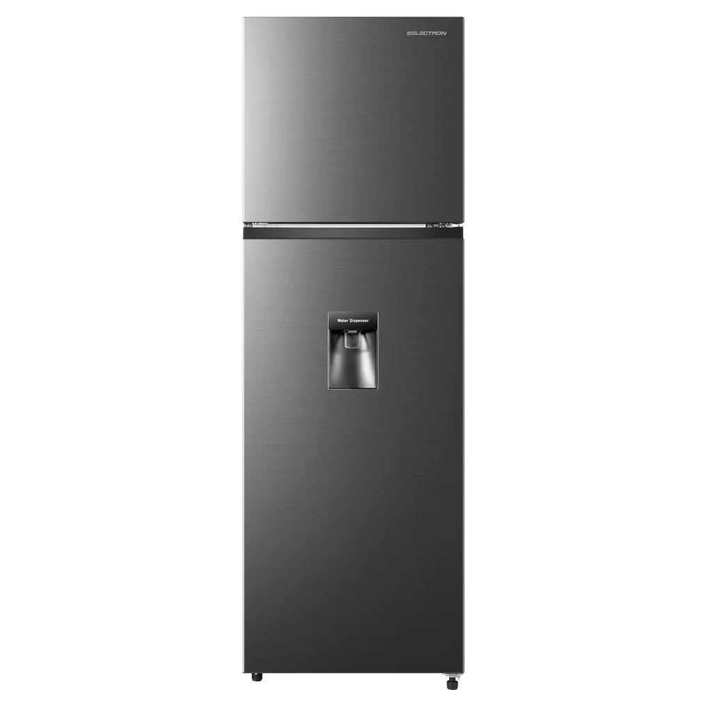 Refrigeradora Selectron RFT-251S | 9 Pies Cúbicos | Dispensador de Agua | Top Mount | Color Plateado