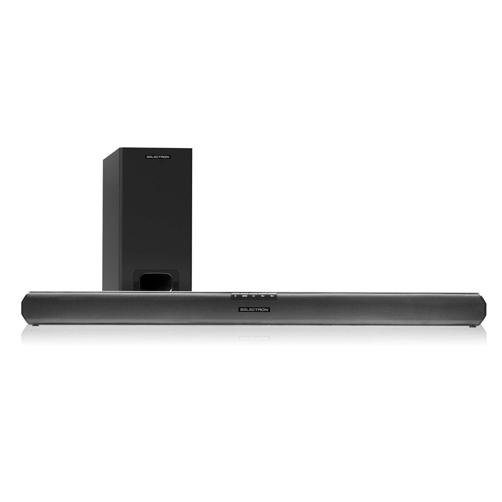 Barra de Sonido Selectron, 120W, 2.1 canales, Subwoofer inalámbrico, Bluetooth, HDMI