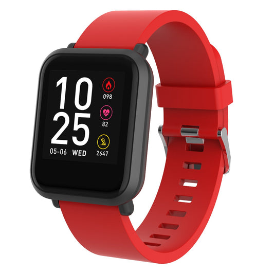 Reloj inteligente GO SW-010, pantalla de 1.3", a prueba de agua, bluetooth, SMS, iOS y Android, color Rojo - Multimax