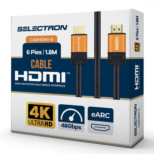 Cable HDMI Selectron CABHDMI-18 | 1.8 Metros | Nylon trenzado