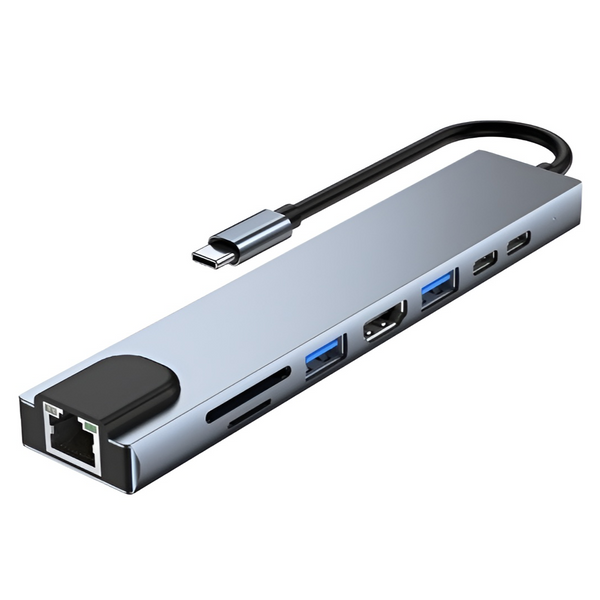 Hub USB Multipuertos Selectron OTK-UH8H1-01 | 8 en 1