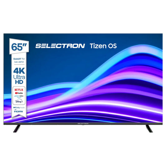 Televisor Selectron S4K-65F01 | Tizen OS | 65" | 4K | HDMI | USB | Wi-Fi | Bluetooth | DVB-T