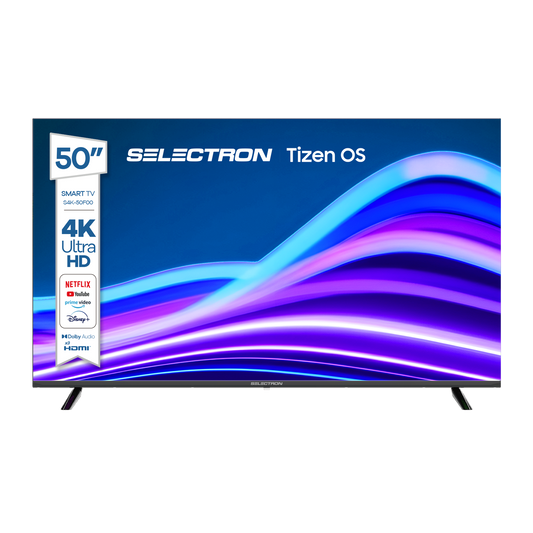 Televisor Selectron S4K-50F00 | Tizen OS | 50" | 4K | HDMI | USB | Wi-Fi | Bluetooth | DVB-T