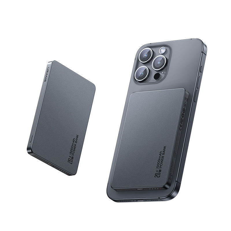 BaterÍa Portátil Magnetica 5KCD23102 | 5000MAh | Carga Rápida | Color Titanio