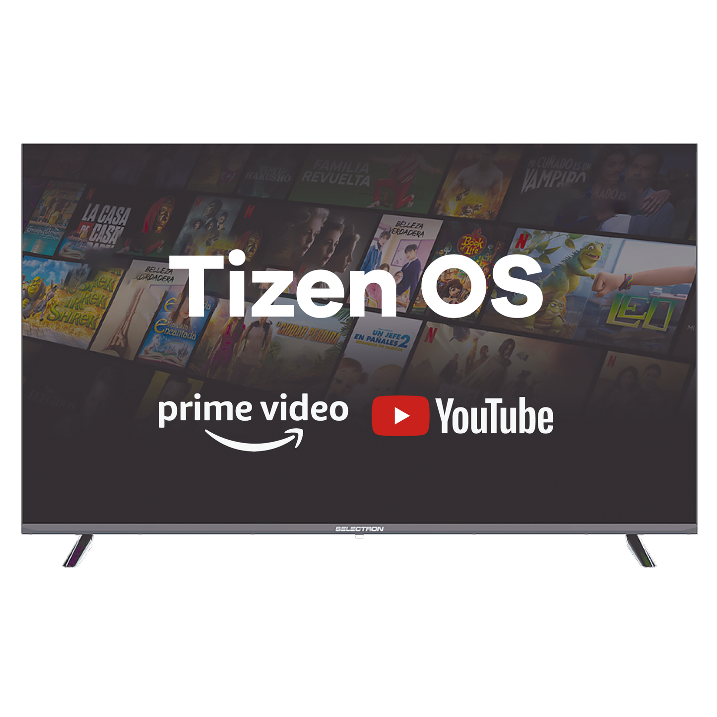 Televisor Selectron S4K-55F00 | Tizen OS | 55" | 4K | HDMI | USB | Wi-Fi | Bluetooth | DVB-T